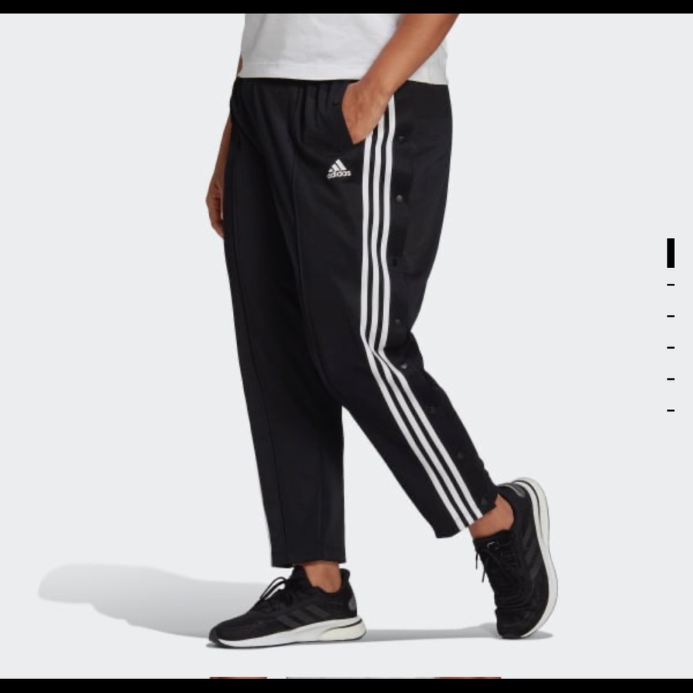 Adidas 3 stripes snap pants 3x.